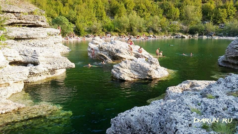 Отдых на Циевне и ниагарский водопад 5 км от Подгорицы