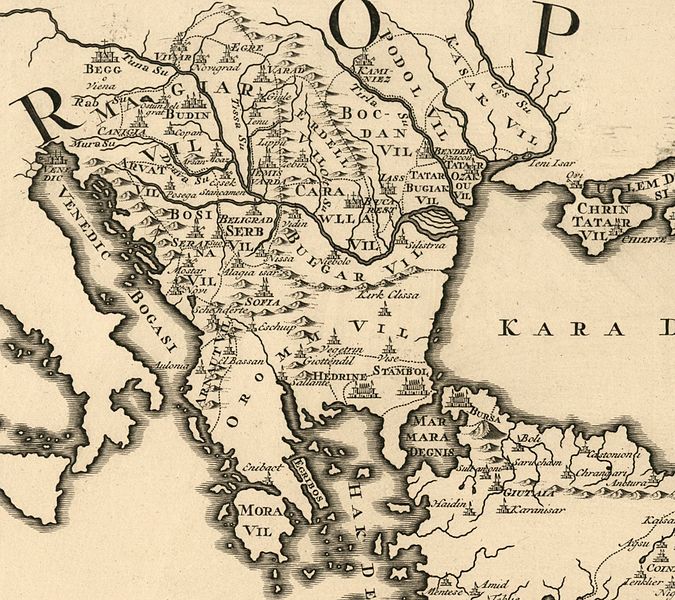 карта древняя балканы и италия