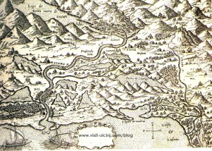Карта средневековая с Ульцинем и Свачем