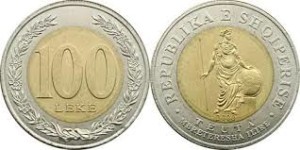 Монета 100 леков 2000 года - Албания - Теута - Королева иллирийцев 