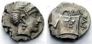 Древняя монета Иллирии 
