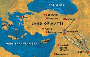 карта хеттского царства