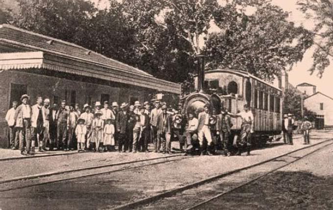 поезд Короля Николы с вокзала в Баре